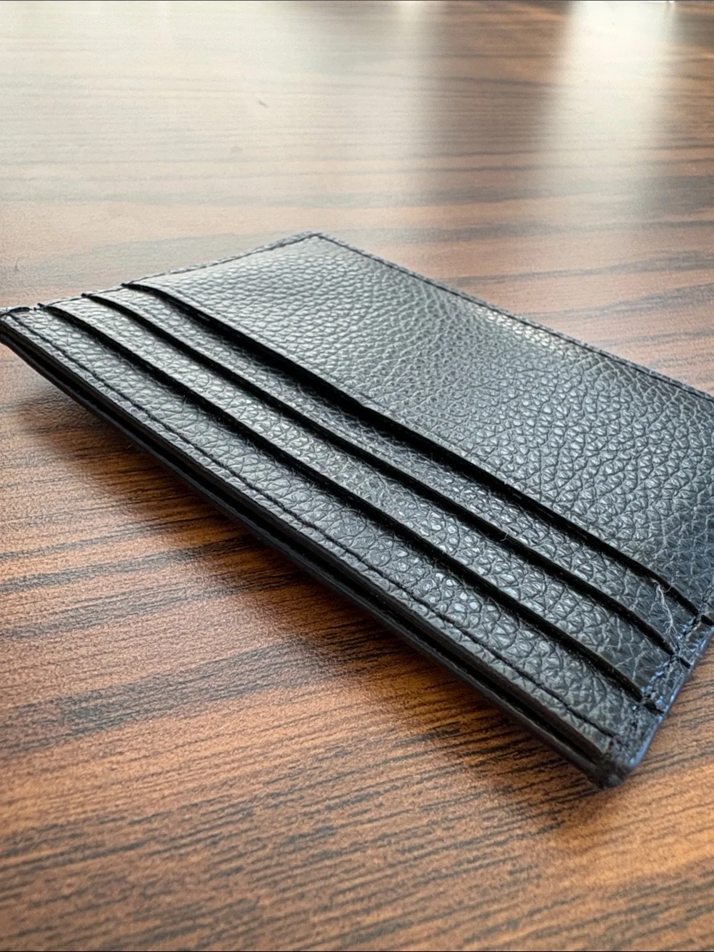 Kate spade New York Black Pebbled Leather Card Holder